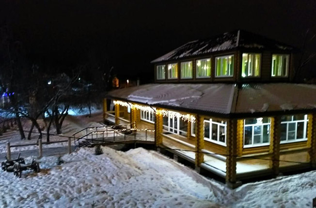 Зима в кафе Семено-Оленинское